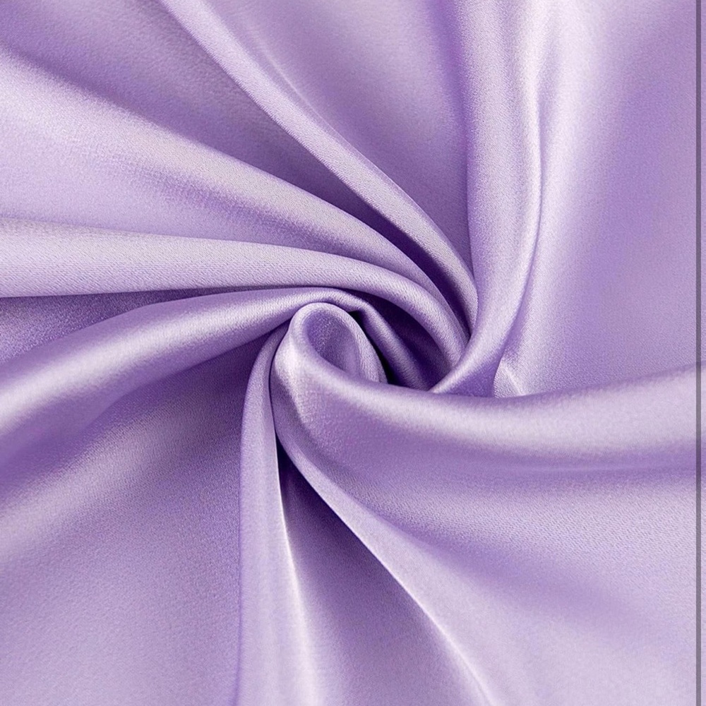 Elegant Lavender Satin Skirt - Picture 4 of 4